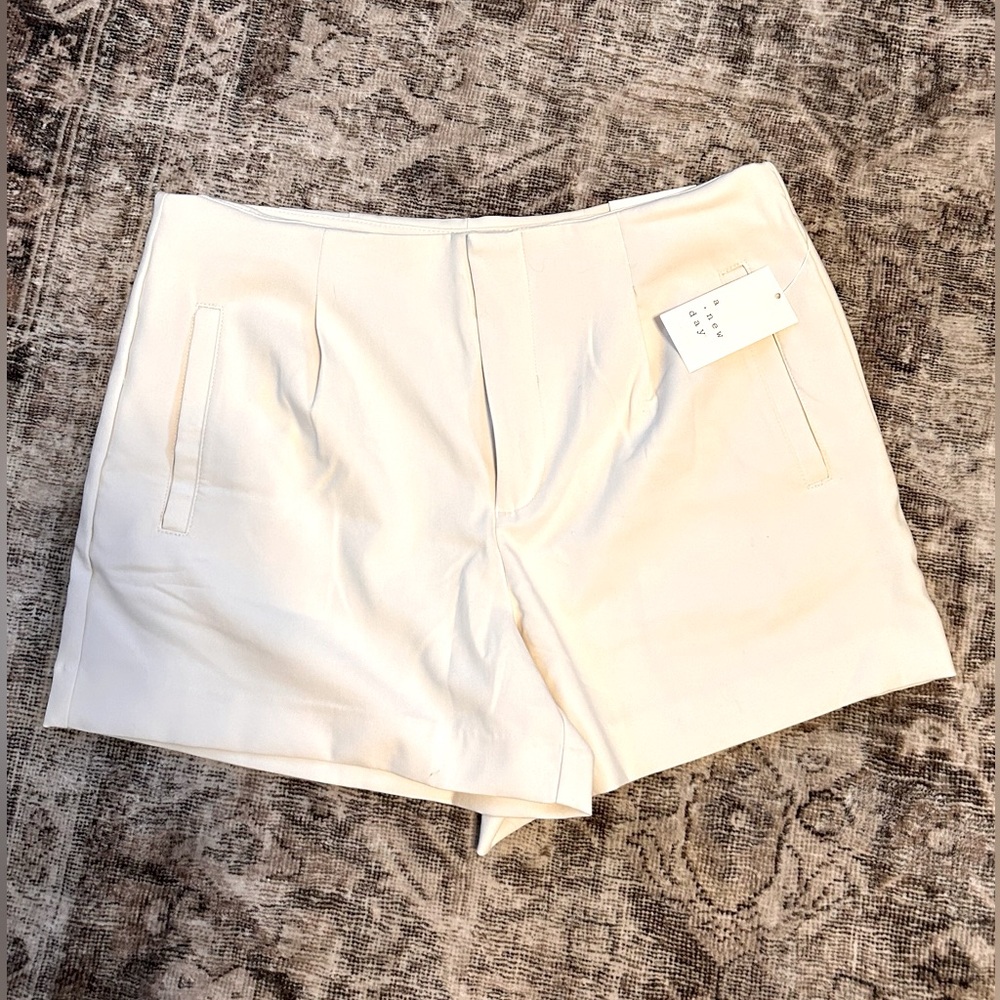 White midi short
